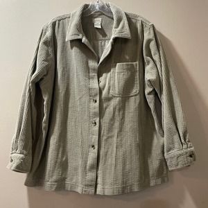 L.L. Bean women’s Sz L 100% cotton corduroy jacket